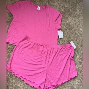 Abound Vibrant Pink Women's Pajama Set